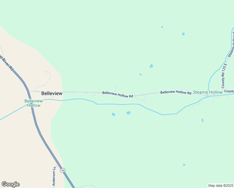 map of restaurants, bars, coffee shops, grocery stores, and more near Belleview Hollow Road in Nebo