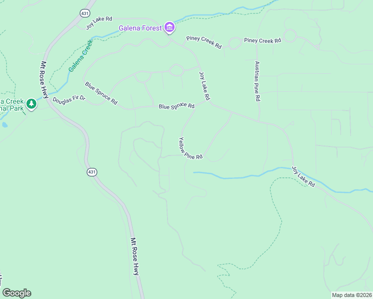 map of restaurants, bars, coffee shops, grocery stores, and more near 555 Yellow Pine Road in Reno