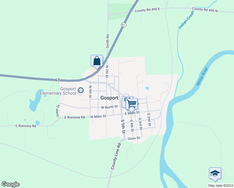 map of restaurants, bars, coffee shops, grocery stores, and more near in Gosport