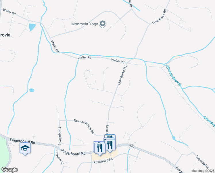 map of restaurants, bars, coffee shops, grocery stores, and more near in Monrovia