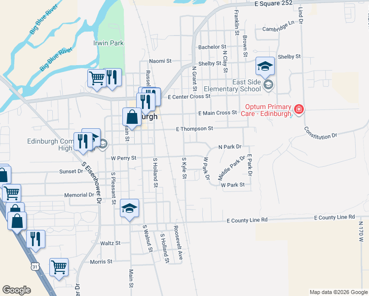 map of restaurants, bars, coffee shops, grocery stores, and more near 207 South Kyle Street in Edinburgh