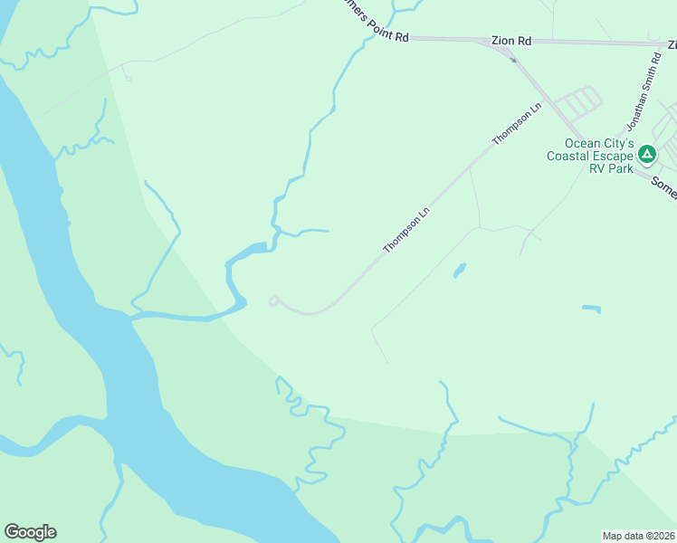 map of restaurants, bars, coffee shops, grocery stores, and more near 159 Thompson Lane in Egg Harbor Township