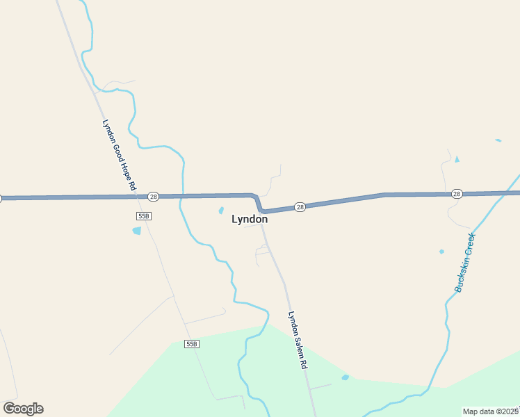 map of restaurants, bars, coffee shops, grocery stores, and more near 4121 Lyndon Salem Road in Greenfield