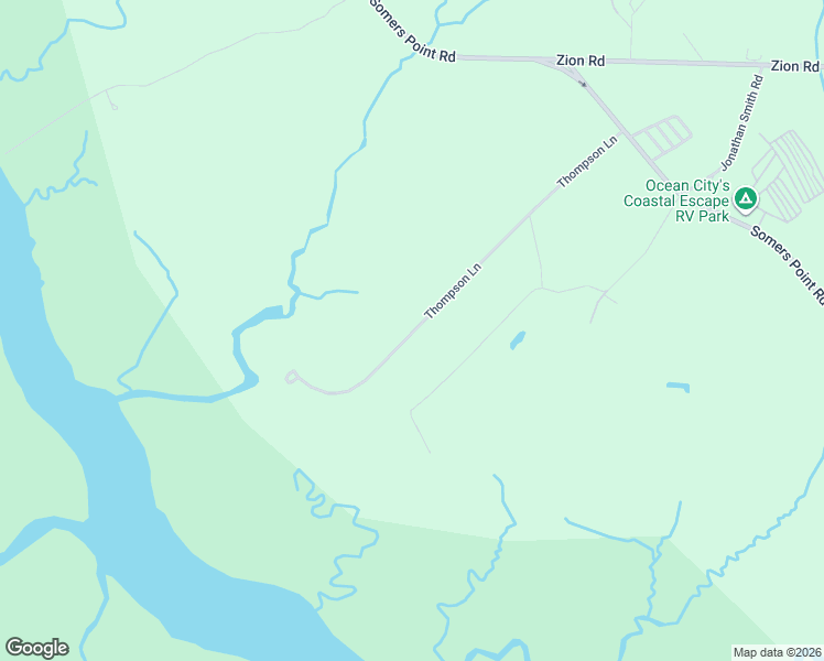 map of restaurants, bars, coffee shops, grocery stores, and more near 159 Thompson Lane in Egg Harbor Township