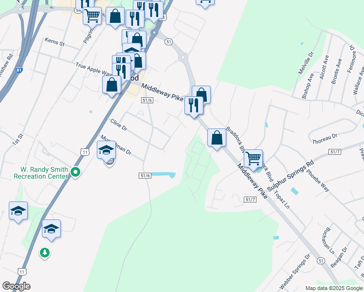map of restaurants, bars, coffee shops, grocery stores, and more near 144 Pocono Drive in Inwood