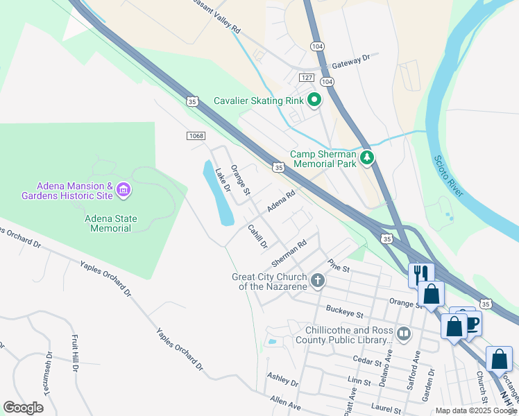 693 Adena Road, Chillicothe OH Walk Score