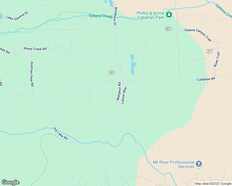 map of restaurants, bars, coffee shops, grocery stores, and more near 20565 Margaux Road in Reno