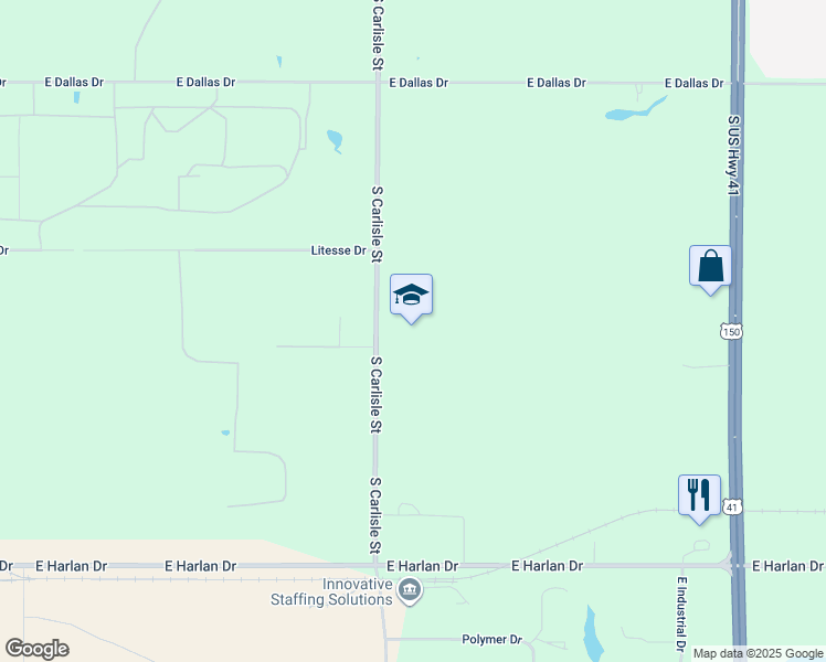 map of restaurants, bars, coffee shops, grocery stores, and more near in Terre Haute