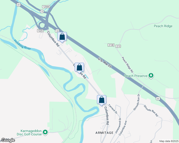 map of restaurants, bars, coffee shops, grocery stores, and more near 10 Dorr Road in Athens