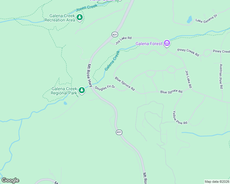 map of restaurants, bars, coffee shops, grocery stores, and more near 1105 Douglas Fir Drive in Reno
