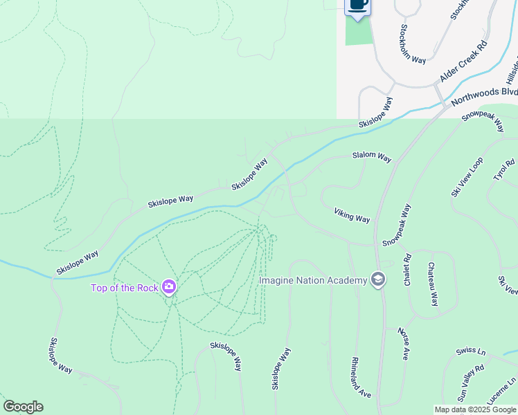 map of restaurants, bars, coffee shops, grocery stores, and more near 11603 Snowpeak Way in Truckee