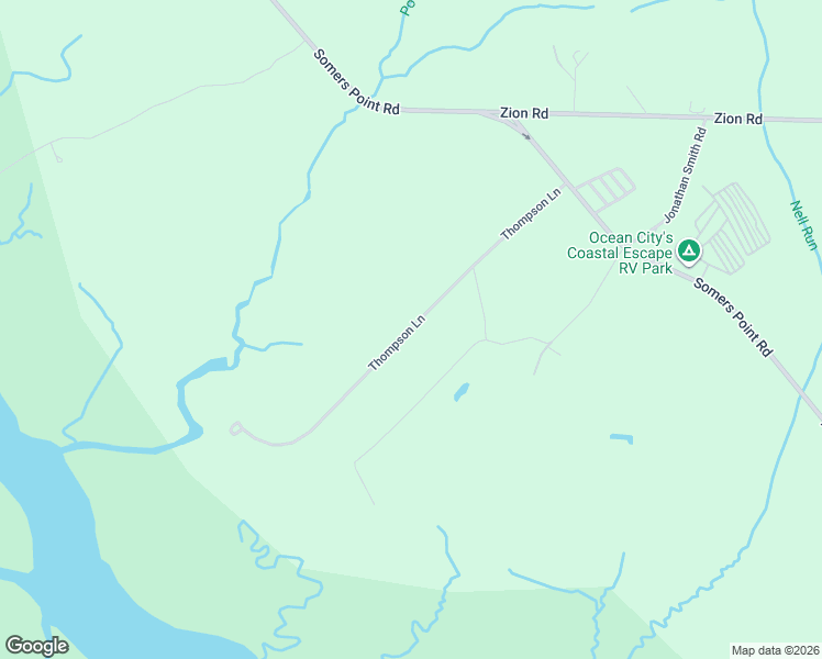 map of restaurants, bars, coffee shops, grocery stores, and more near 109-159 Thompson Lane in Egg Harbor Township