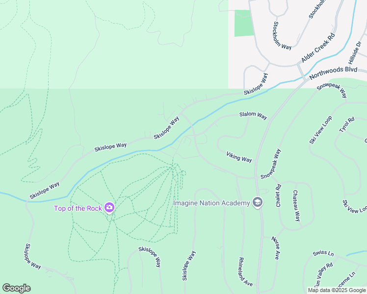map of restaurants, bars, coffee shops, grocery stores, and more near Snowpeak Way in Truckee