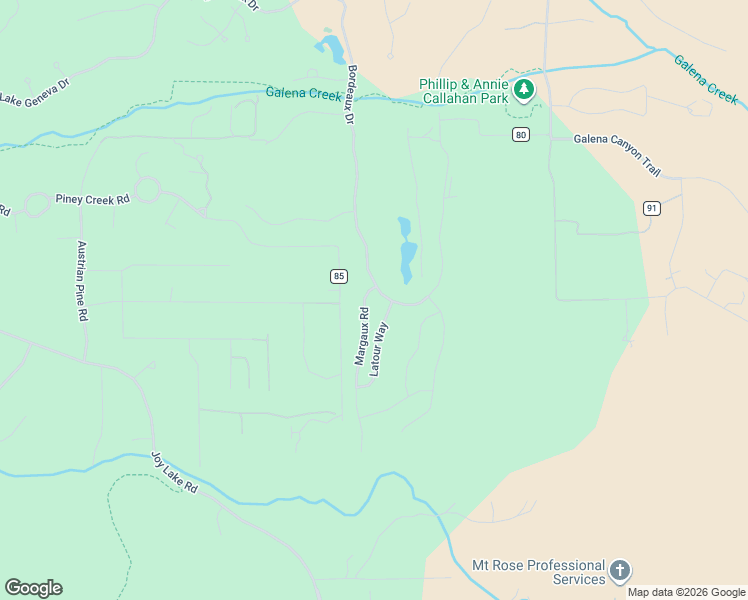 map of restaurants, bars, coffee shops, grocery stores, and more near 20562 Bordeaux Drive in Reno