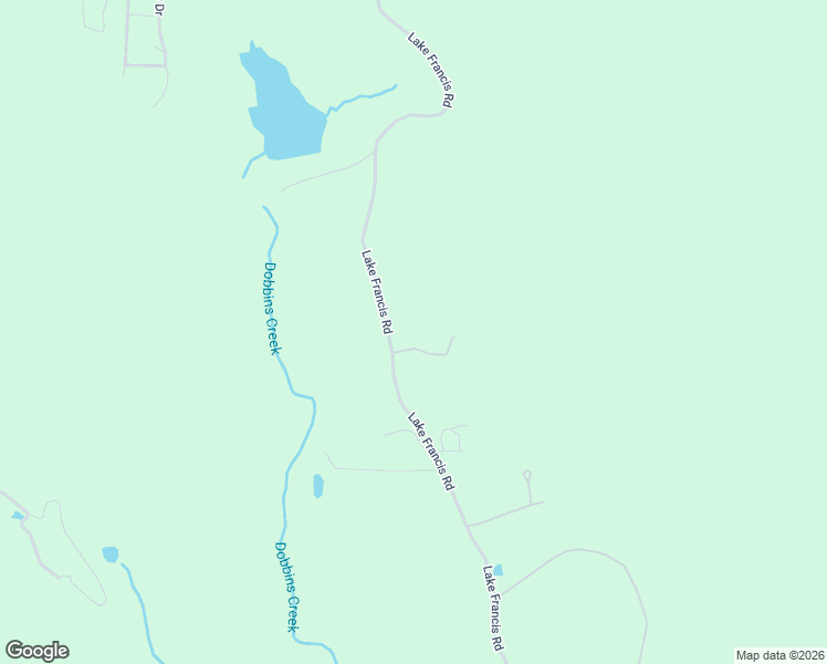 map of restaurants, bars, coffee shops, grocery stores, and more near 13467 Lake Francis Road in Dobbins