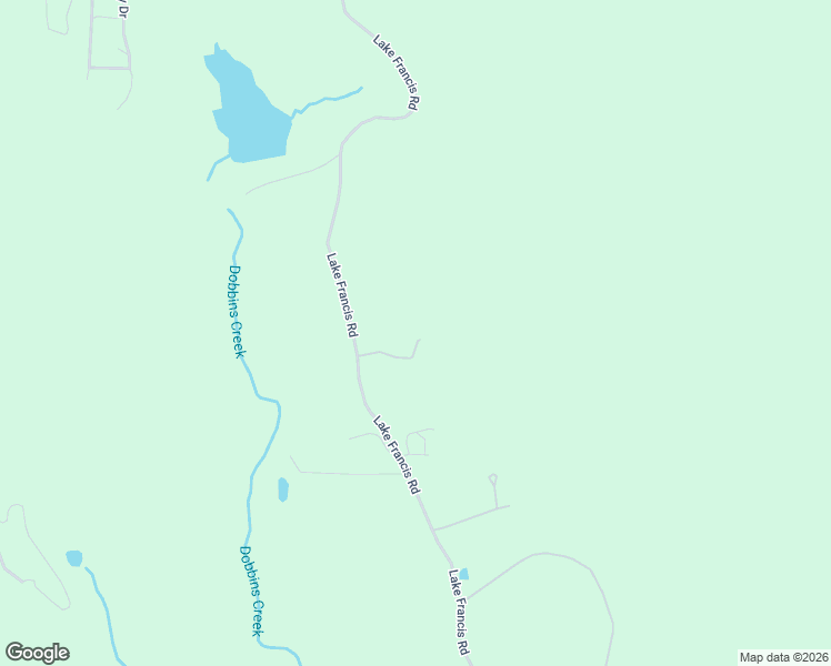 map of restaurants, bars, coffee shops, grocery stores, and more near 13467 Lake Francis Road in Dobbins