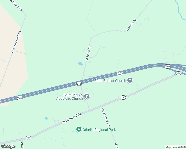 map of restaurants, bars, coffee shops, grocery stores, and more near 2022 Virts Lane in Jefferson