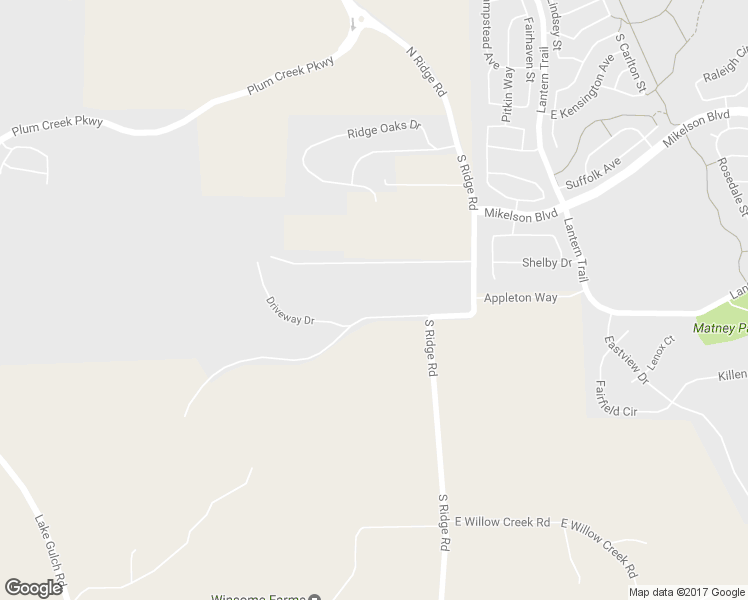 map of restaurants, bars, coffee shops, grocery stores, and more near 1679 Gareth Lane in Castle Rock