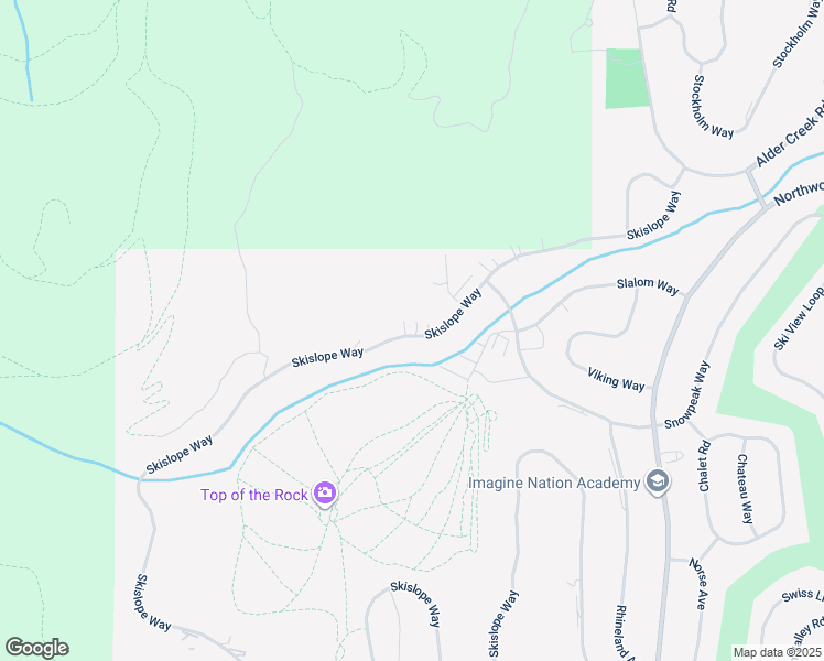 map of restaurants, bars, coffee shops, grocery stores, and more near 16341 Ski Slope Way in Truckee