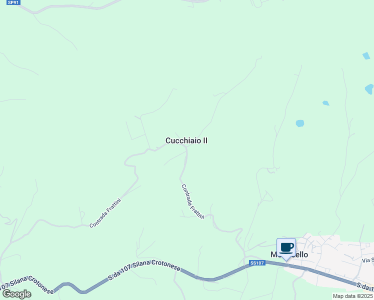 map of restaurants, bars, coffee shops, grocery stores, and more near 75 Contrada Frattini in Provincia di Cosenza