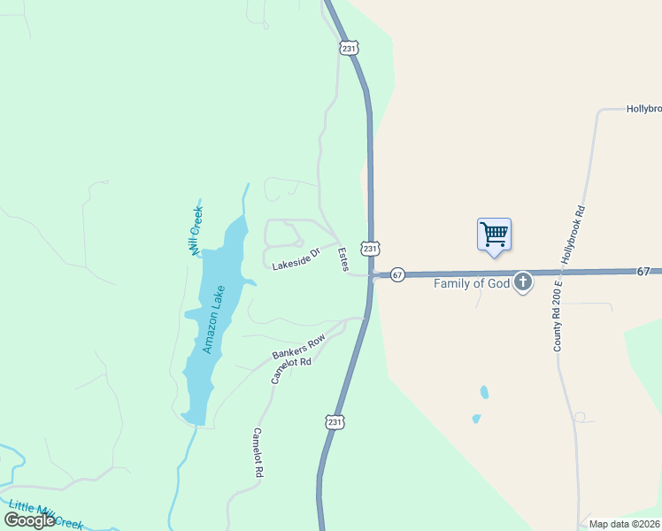 map of restaurants, bars, coffee shops, grocery stores, and more near 1125 Lakeside Drive in Spencer