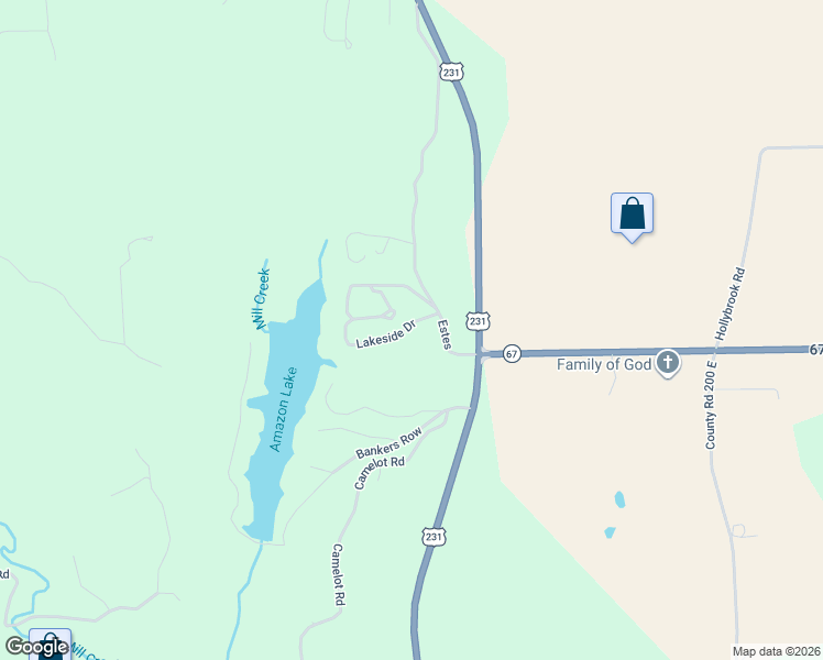 map of restaurants, bars, coffee shops, grocery stores, and more near 1125 Lakeside Drive in Spencer