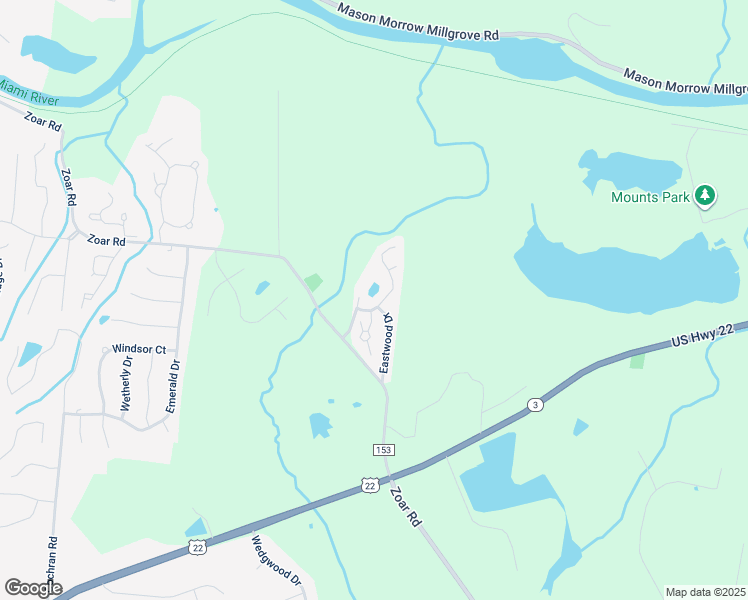 map of restaurants, bars, coffee shops, grocery stores, and more near 5608 Zoar Road in Morrow