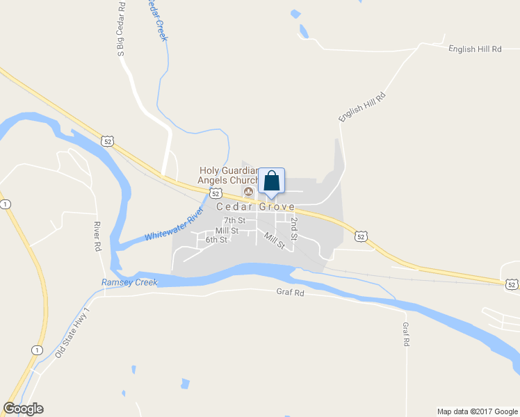 map of restaurants, bars, coffee shops, grocery stores, and more near 501 4th Street in Cedar Grove