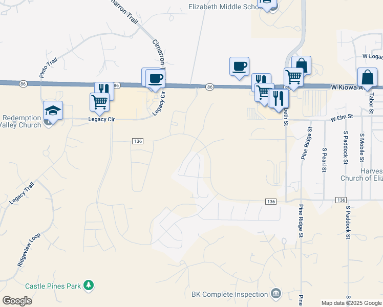 map of restaurants, bars, coffee shops, grocery stores, and more near 903 Beverly Street in Elizabeth