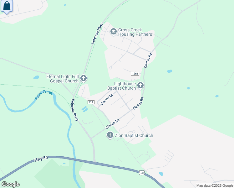 map of restaurants, bars, coffee shops, grocery stores, and more near 93 Willow Creek Road in Chillicothe