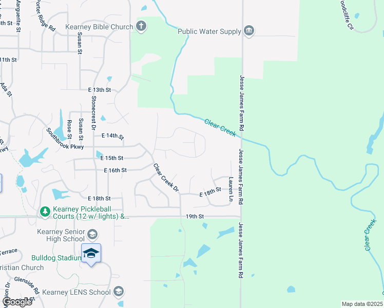 map of restaurants, bars, coffee shops, grocery stores, and more near 1412 Kelly Lane in Kearney