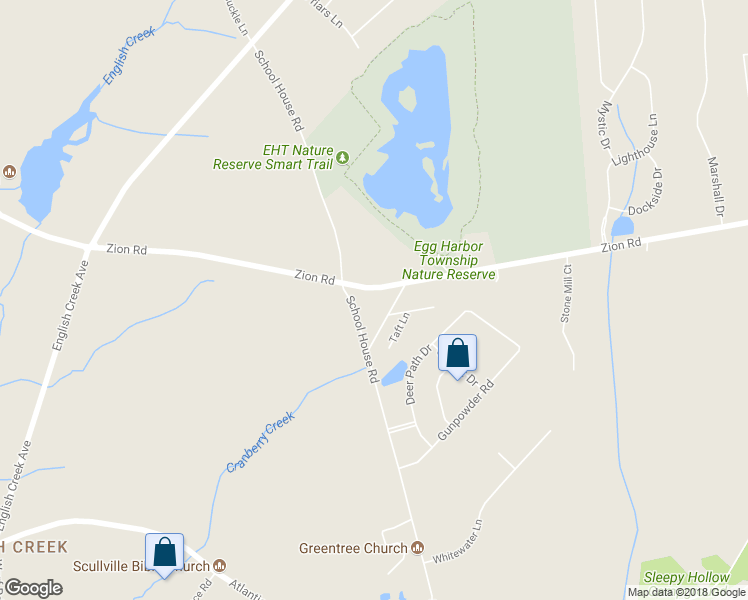 map of restaurants, bars, coffee shops, grocery stores, and more near 305 Zion Road in Egg Harbor Township