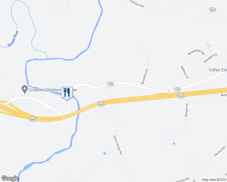 map of restaurants, bars, coffee shops, grocery stores, and more near 4573 Gene Hemp Road in Jefferson
