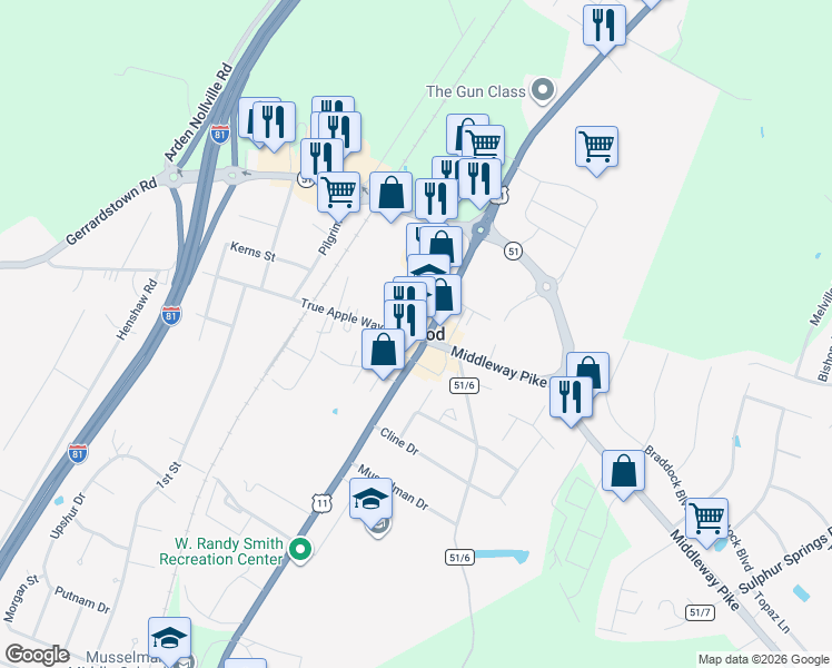 map of restaurants, bars, coffee shops, grocery stores, and more near in Inwood