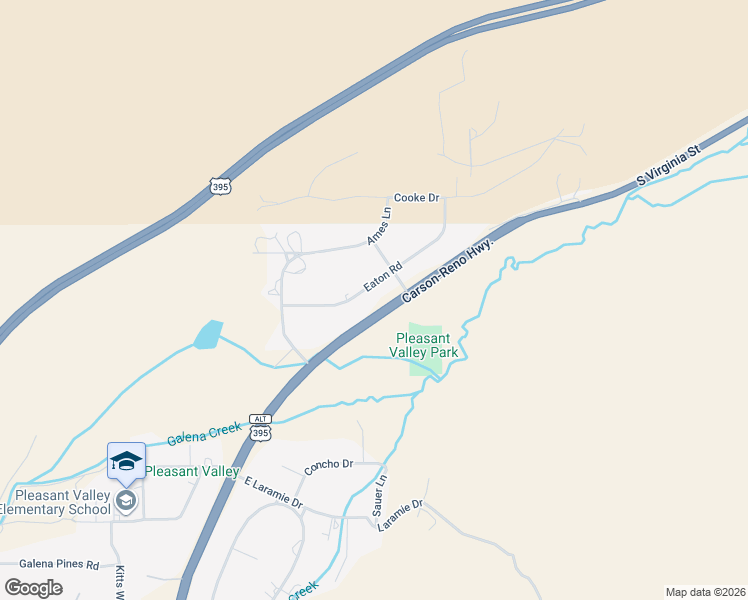 map of restaurants, bars, coffee shops, grocery stores, and more near 20890 Eaton Road in Reno