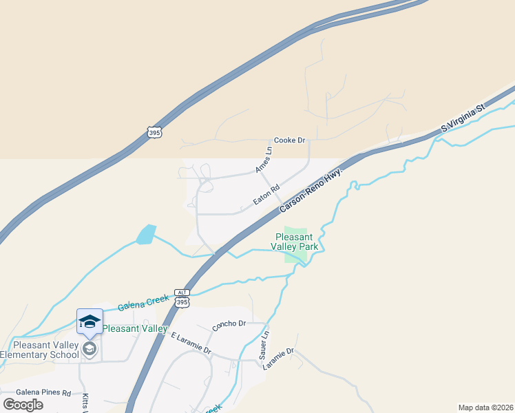 map of restaurants, bars, coffee shops, grocery stores, and more near 20890 Eaton Road in Reno