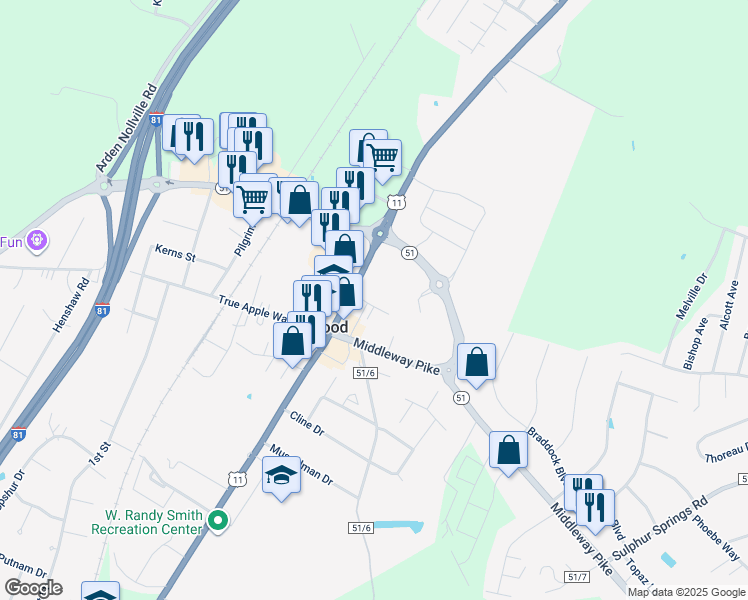 map of restaurants, bars, coffee shops, grocery stores, and more near 37 Preschool Court in Inwood