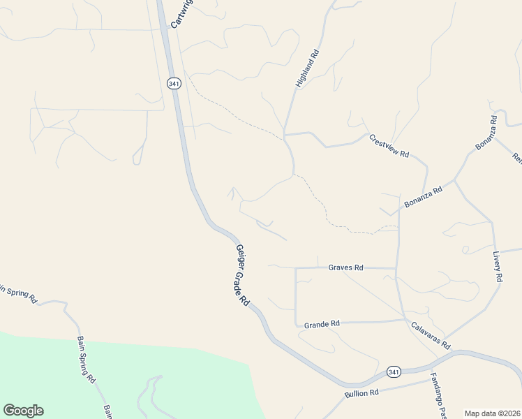 map of restaurants, bars, coffee shops, grocery stores, and more near 21281 Highland Road in Reno