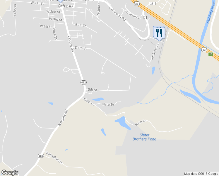 map of restaurants, bars, coffee shops, grocery stores, and more near 28 5th Street in The Plains