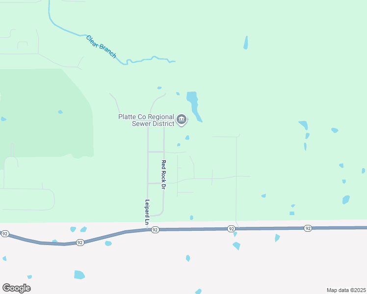 map of restaurants, bars, coffee shops, grocery stores, and more near 14705 Red Rock Drive in Platte City