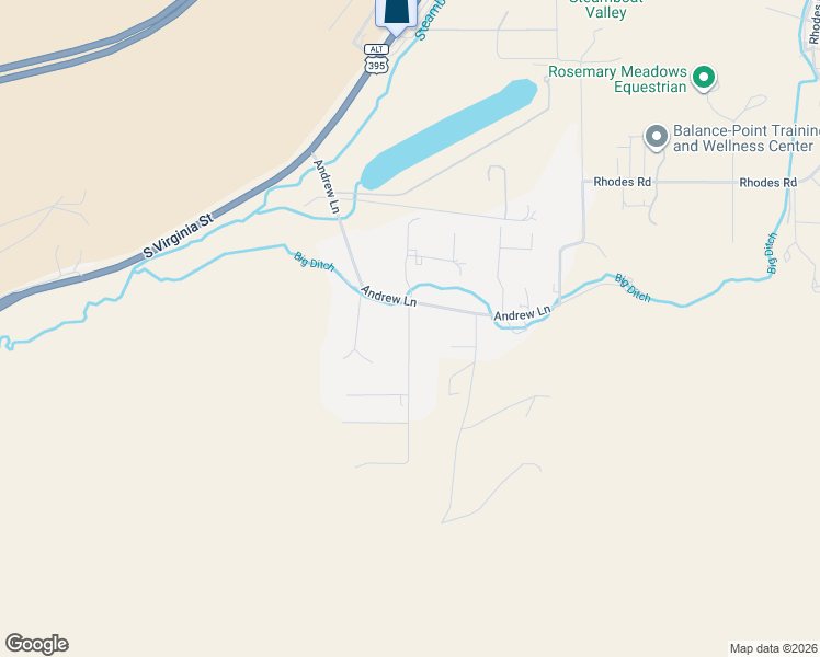 map of restaurants, bars, coffee shops, grocery stores, and more near 240 Andrew Lane in Reno