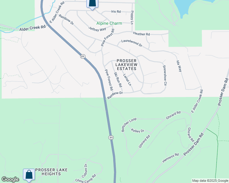 map of restaurants, bars, coffee shops, grocery stores, and more near 11881 Pine Forest Road in Truckee