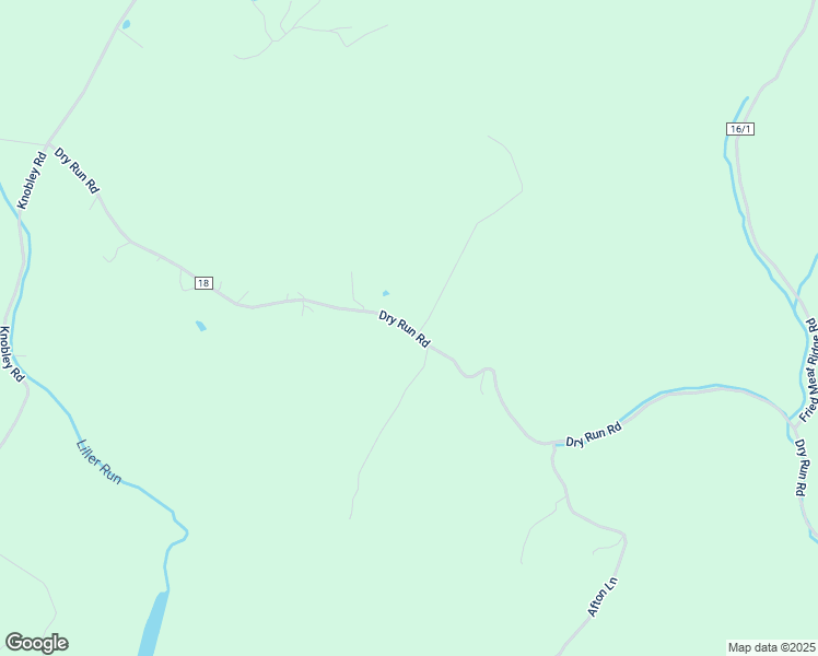 map of restaurants, bars, coffee shops, grocery stores, and more near Dry Run Road in Scherr