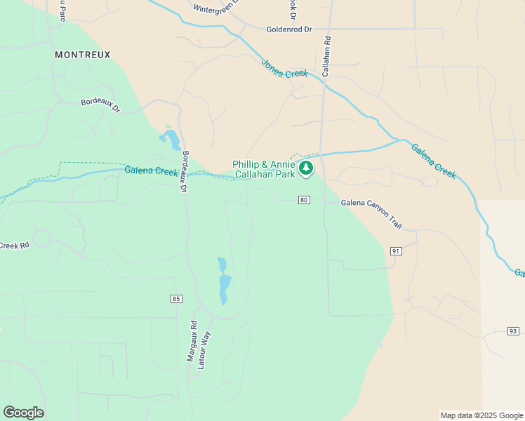 map of restaurants, bars, coffee shops, grocery stores, and more near 5168 Bordeaux Drive in Reno