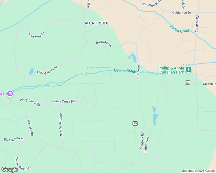 map of restaurants, bars, coffee shops, grocery stores, and more near 42 Rose Creek Lane in Reno