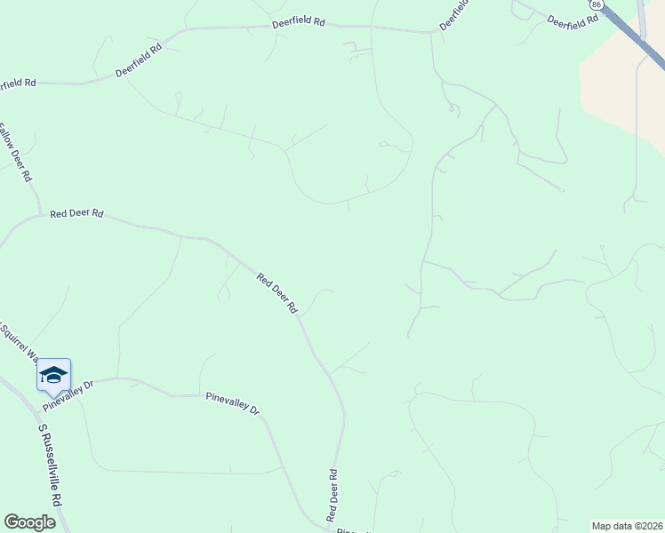 map of restaurants, bars, coffee shops, grocery stores, and more near 173 Pin Oak Circle in Franktown