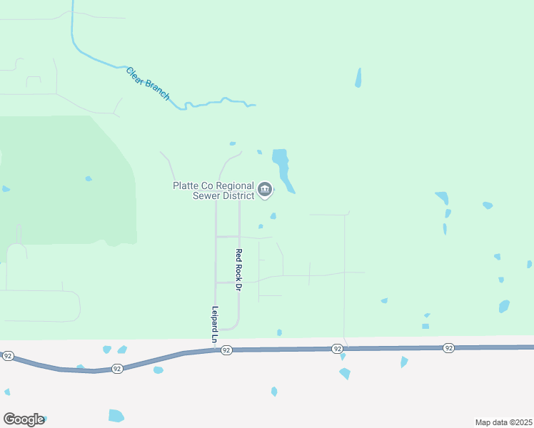 map of restaurants, bars, coffee shops, grocery stores, and more near 14705 Red Rock Drive in Platte City