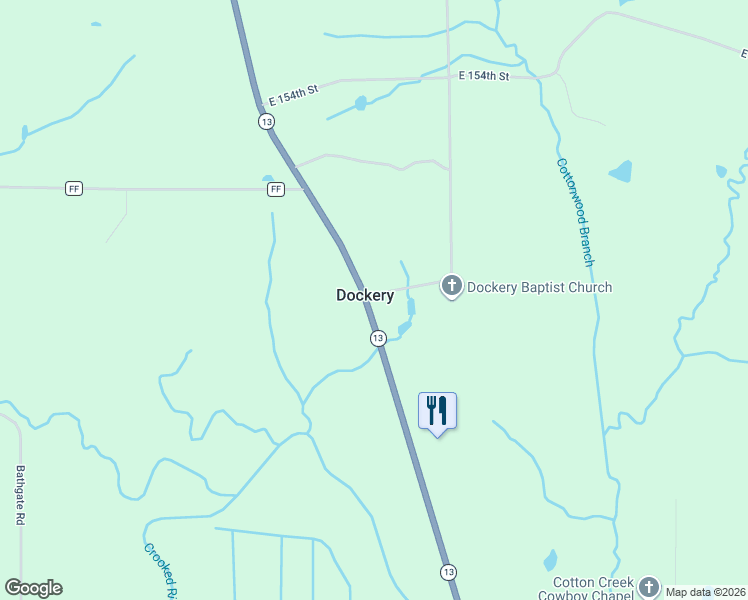 map of restaurants, bars, coffee shops, grocery stores, and more near 14991 Missouri 13 in Richmond