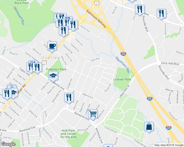 map of restaurants, bars, coffee shops, grocery stores, and more near 209 Elinor Avenue in Nottingham