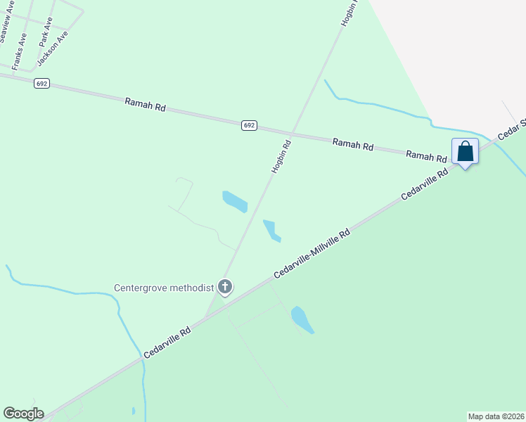 map of restaurants, bars, coffee shops, grocery stores, and more near 895 Hogbin Road in Millville